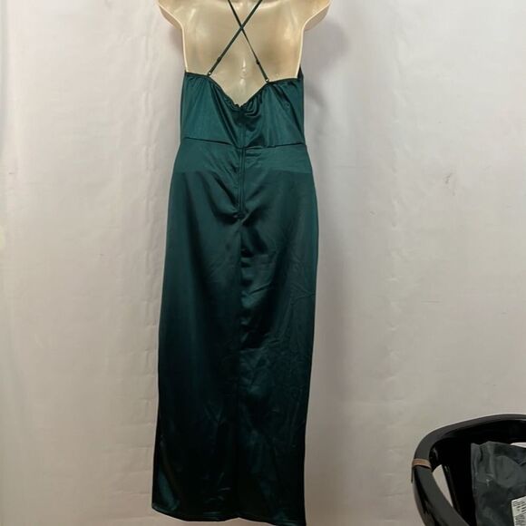WINDSOR GREEN SPAGHETTI STRAP DRESS SIZE L - Picture 4 of 10